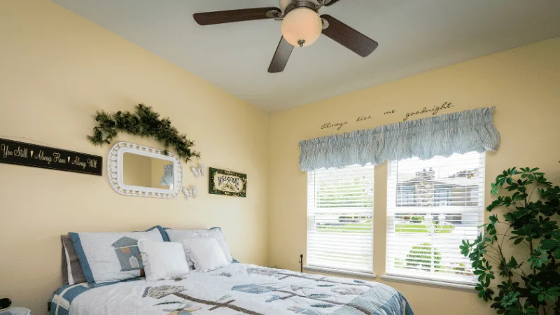 ceiling fan in room