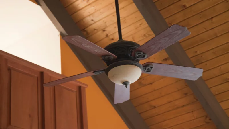 ceiling fan is making noise.