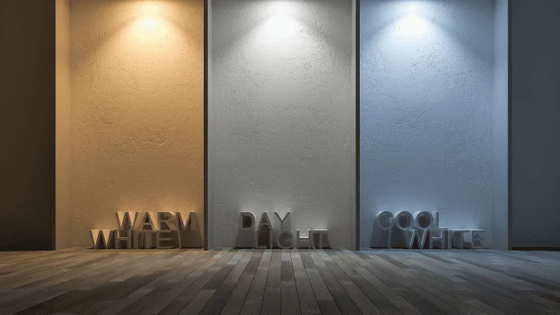 Different kinds of light color temperature make different atmosphere.