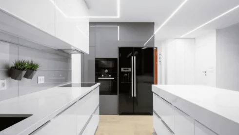 LED lights in kitchen
