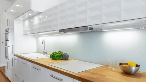 LED lighting in kitchen